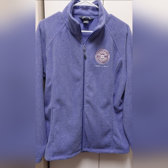 Landway Women's Purple Fleece Full Zip with 4 pockets Size Large Streetwear - Picture 5 of 10